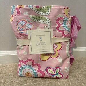 NEW‎ Pottery Barn Kids Samantha Duvet Cover Full - Queen 100%Cotton Girls Cute